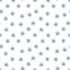 Winter seamless pattern on a white background