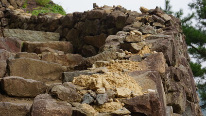 stone tower on stone steps
