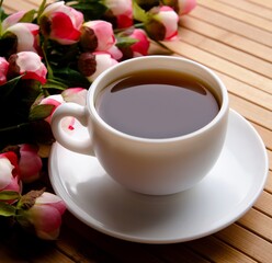 Cup of tea in catering concept