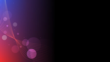 Shiny Gradient Background with Bokeh Light Effect, Glowing Blue and Red