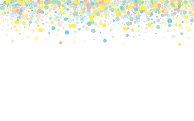 Pastel Circle Invitation White Background.