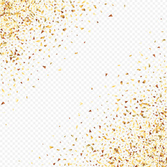 Yellow Confetti Anniversary Transparent