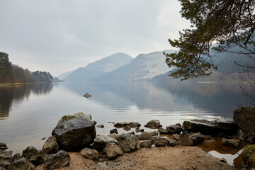 Looking south from Jubilee Point, on a late March evening, gentle rain begins to fall on the...