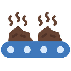 Trash Piles Conveyor Belt Icon