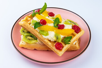 fruit cake with strawberries