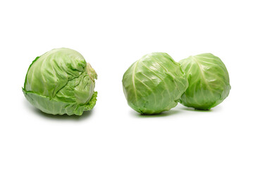 Cabbage isolated on white background.
