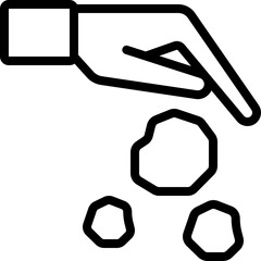 Throw Out Paper Icon
