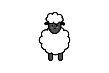 sheep family vector - animal design  template