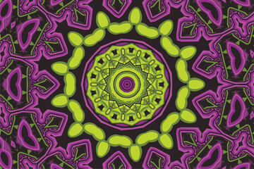 Vector abstract flower colorful festive mandala ethnic tribal pattern on background