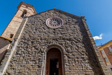 Facade of the church of San Francesco di Deruta, Perugia, Italy