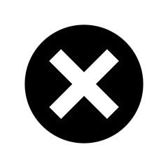 Close icon Cross X button symbol  Vector Illustration for website design ui 