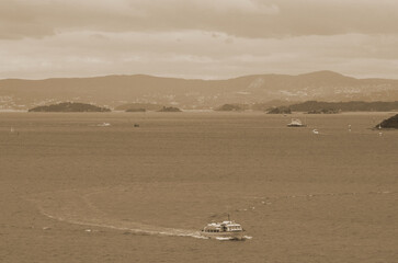 Ships in the Bay of Oslo