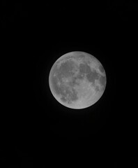 full moon in the night sky