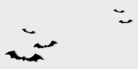 A flock of bats. Halloween background