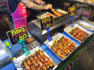 stall with grilled meats