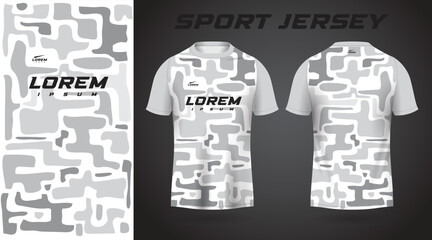 white and gray shirt sport jersey design