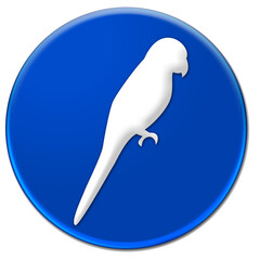 Parrot icon isolated over transparent background