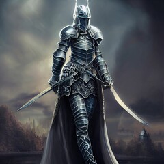 knight on the battlefield