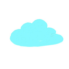 Cloud in cartoon style.