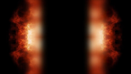 Abstract Fire Gate Digital Rendering