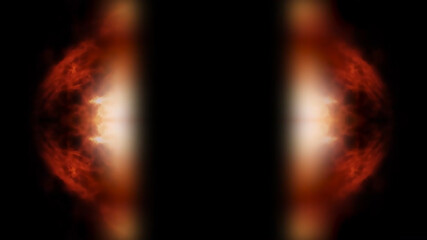 Abstract Fire Gate Digital Rendering
