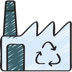 Obraz premium Recycling Plant Icon