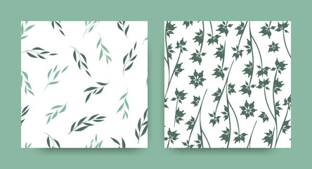 Seamless Floral Pattern. Spring Flower Print. Exotic Textile Design. Eucalyptus Pattern. Hand Painted Fern Trees. Elegant Botanic Texture. Fashion Botanical Border. Herbal Floral Pattern.