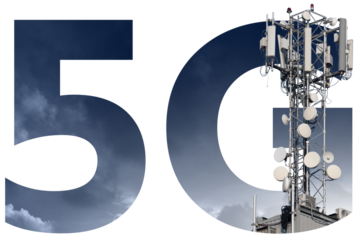 Transmitter in 5G network symbol	