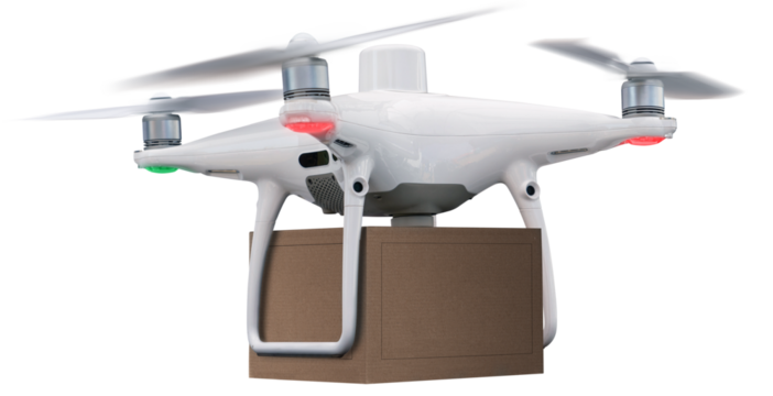 Drone with a package