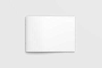  Blank a4 landscape cover brochure mockup