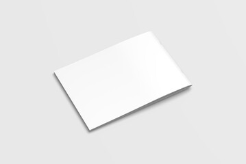  Blank a4 landscape cover brochure mockup