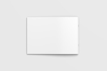  Blank a4 landscape cover brochure mockup