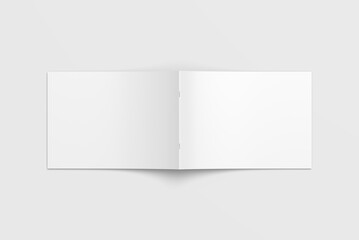  Blank a4 landscape cover brochure mockup