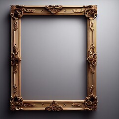 Antiker Bilderrahmen mit aufwendigen Verzierungen