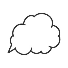 Chat Bubble Comments with cloud shave