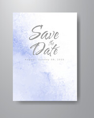 Save the date with watercolor background. Design for your invitation.