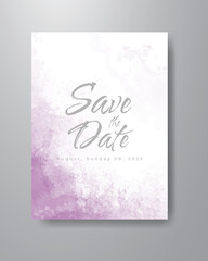 Obraz na płótnie Canvas Save the date with watercolor background. Design for your invitation.