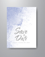 Save the date with watercolor background. Design for your invitation.