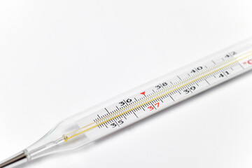 Method of temperature determination and treatment. Thermometer and medicines.Coronavirus