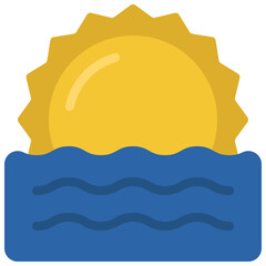 Sunrise Ocean Icon