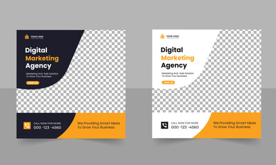 Digital marketing agency social media ads banner design for advertising