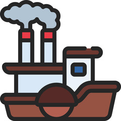 Steam Boat Icon