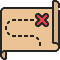 Treasure Map Icon