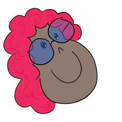 smiling funny cartoon character