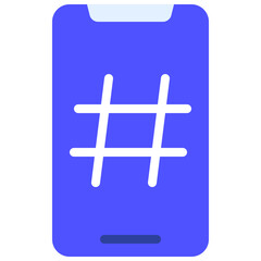 Mobile Hashtag Icon