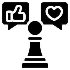 Obraz premium Social Media Strategy Icon