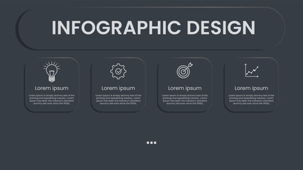 Modern infographic design template
