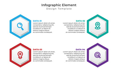 infographic template for presentation. Business data visualization