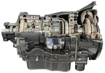 Automatic double clutch transmission in section