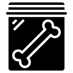 Bone In Zip Bag Icon
